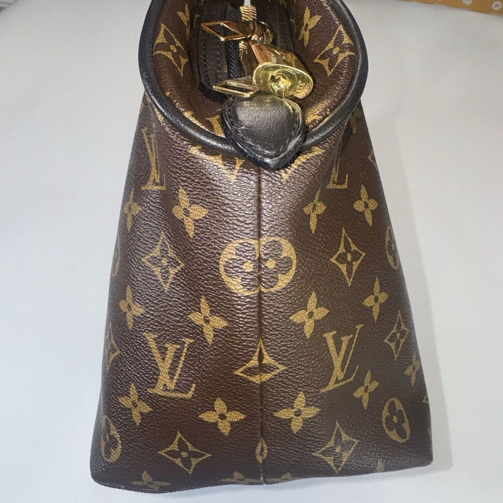 Louis Vuitton Marine Monogram Tri Color Leather Canvas Ltd Edition Blocks Tote - Picture 11 of 16